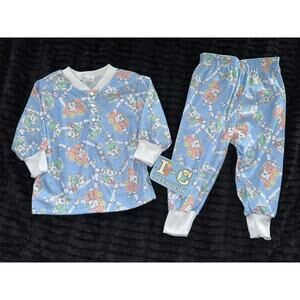 Vtg I-C Manufacturing Sleepwear Toddler Pajamas Set Sz 2T NWT